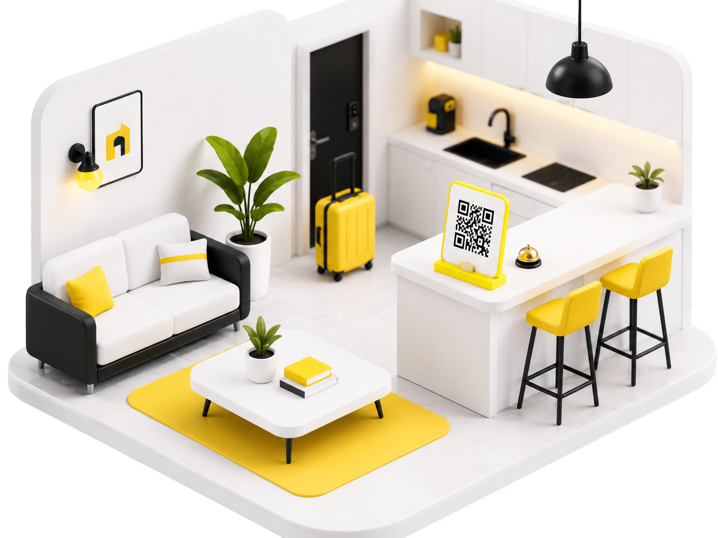 Exemple d'usage du QR code dans un logement